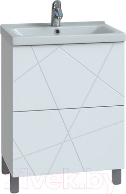 Тумба под умывальник Vigo Holly 600-0-2 / tn.HOL.FOS.60.2Y (напольная)