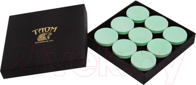 Мел для бильярда Taom Chalk Snooker 2.0 (9шт, зеленый)