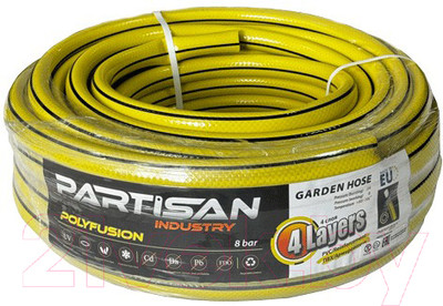 Шланг поливочный Partisan Polyfusion 1/2 (20м, 4 слоя)