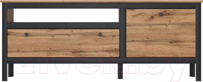 Тумба Black Red White Loft RTV1D1S (дуб вотан/черный)