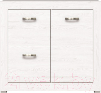 Тумба в прихожую Black Red White Malta B136-BUT1D2B (лиственница сибирская/орех лион)