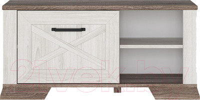 Тумба в прихожую Black Red White Marselle SFK1B (ясень снежный/дуб сонома темный)