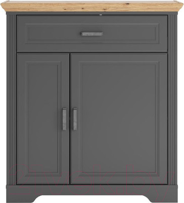 Тумба Black Red White Jasmin KOM2D1S (графит/дуб артизан)