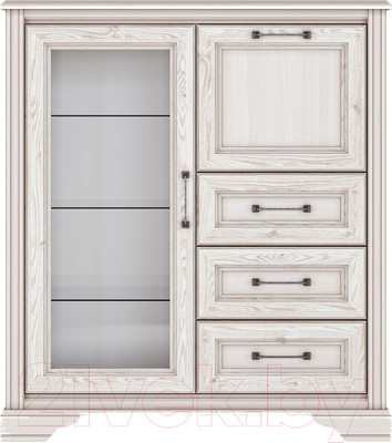 Тумба Black Red White Stylius B169-KOM1W1B3S с подсветкой (лиственница сибирская)