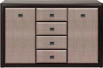 Тумба Black Red White Коен KOM2D4S (венге магия/штрокс)