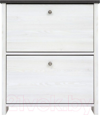 Тумба для обуви Black Red White Порто SFB2B (джанни/сосна ларико)