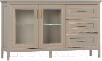 Тумба Black Red White Classic KOM2W3S с подсветкой (глиняный серый)