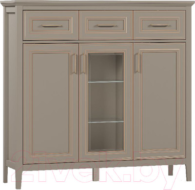 Тумба Black Red White Classic KOM1W2D3S (глиняный серый)