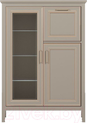 Тумба Black Red White Classic KOM1W1D1B (глиняный серый)