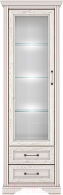 Шкаф с витриной Black Red White Stylius B169-REG1W2S с подсветкой (лиственница сибирская)