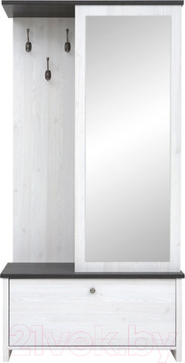 Секция в прихожую Black Red White Порто PPK/95 (джанни/сосна ларико)