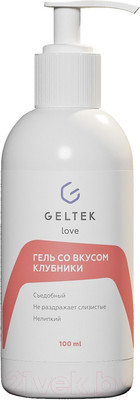 Лубрикант-гель Geltek Клубника (100мл)