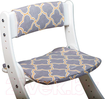Комплект подушек на стул Друг Кузя Павлин (узор серый)