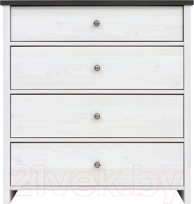 Комод Black Red White Порто KOM4S (джанни/сосна ларико)