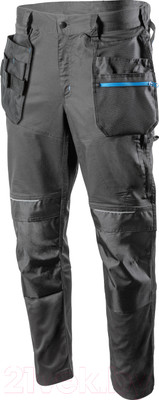 Брюки рабочие Hoegert Wurnitz HT5K809-L (темно-серые)