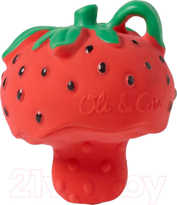 Прорезыватель для зубов Oli & Carol Каучуковый (Strawberry)