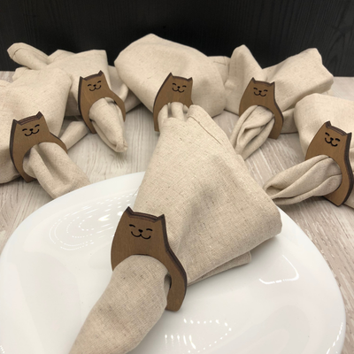 Сервировочная салфетка ОМурМебель Кот С кольцами (6шт)