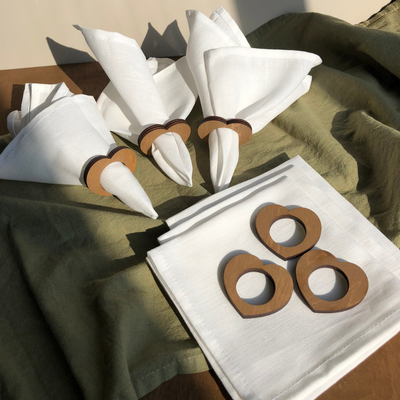 Сервировочная салфетка ОМурМебель Сердце С кольцами (6шт)