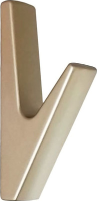 Крючок для одежды Trodos 1641 1-рожковый сплав ЦАМ (сатиновое золото матовый)