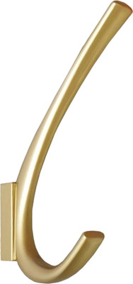 Крючок для одежды Trodos 1642 2-рожковый сплав ЦАМ (сатиновое золото матовый)