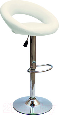 Стул барный AksHome Rosa (белый/хром)