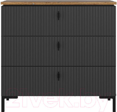 Комод Black Red White San Gimignano KOM3S (антрацитовый/дуб нокс)