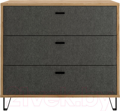 Комод Black Red White Grace KOM3S (дуб наварра/графит)