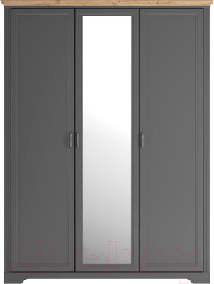 Шкаф Black Red White Jasmin SZF1L2D (графит/дуб артизан)