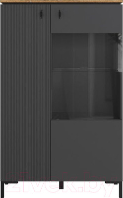 Шкаф Black Red White San Gimignano REG1D1W/140 (антрацитовый/дуб нокс)