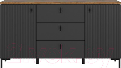 Тумба Black Red White San Gimignano KOM2D3S (антрацитовый/дуб нокс)