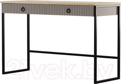 Туалетный столик Black Red White Domenica TOL2S (глиняный серый/дуб сильвержек ореховый)