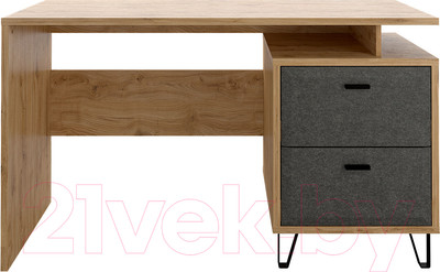Письменный стол Black Red White Grace BIU2S (дуб наварра/графит)