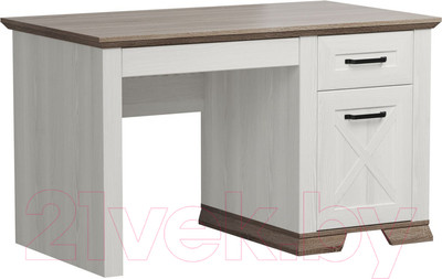 Письменный стол Black Red White Marselle BIU130 (ясень снежный/дуб сонома темный)