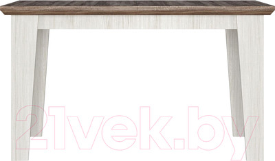 Обеденный стол Black Red White Marselle STO 130/170 (ясень снежный/дуб сонома темный)