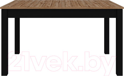 Обеденный стол Black Red White Loft STO130/170 (дуб вотан/черный)