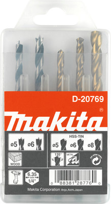 Набор сверл Makita D-20769 (5шт)