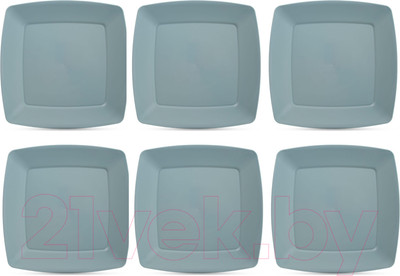 Набор тарелок Hobby Life Service / HL031291-6MG (6шт, зеленый)