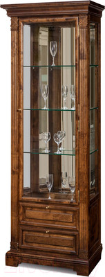 Шкаф с витриной Гомельдрев ГМ 5906 Береза (беловежский орех)