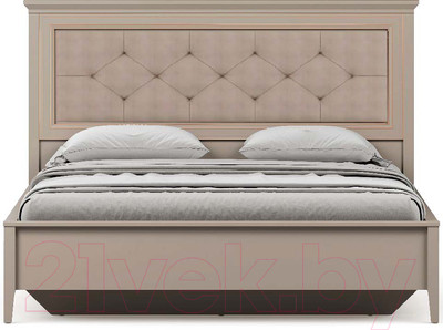 Двуспальная кровать Black Red White Classic LOZ160x200 с подъемным механизмом и мягким элементом (глиняный серый)