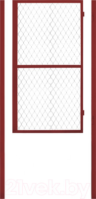 Калитка Белзабор Из профильной трубы и сетки рабицы под навесной замок 0.9x2м