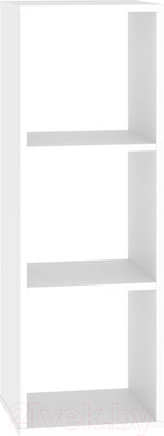Стеллаж Seven Dreams 3 секции / brick-3 (белый)