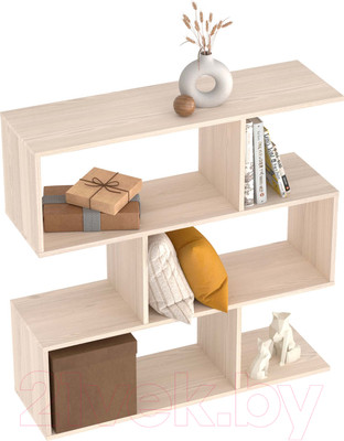 Стеллаж Seven Dreams 7 секций / brick-7 (дуб сонома)