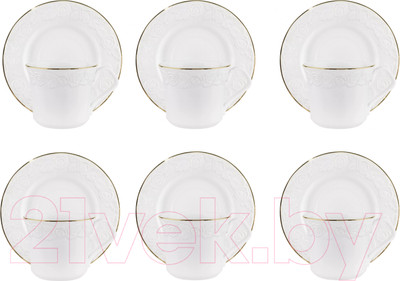 Набор для чая/кофе Lenardi Белая Роза / 109-150