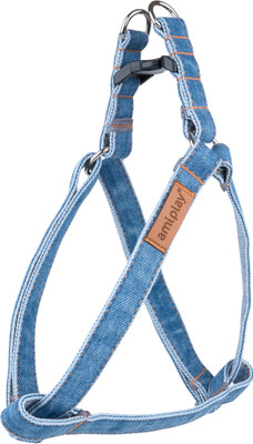 Шлея Ami Play Denim регулируемая S (20-35x1.5, голубой)