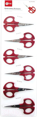 Набор ножниц для вышивания PIN PIN-1663 (5"-6, 6шт)
