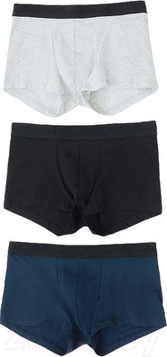 Комплект мужских трусов Mark Formelle 411124-3 (р.94-104, серый меланж 4306-А/темно-синий/черный)