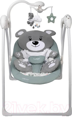 Качели для новорожденных INDIGO Teddy (зеленый)