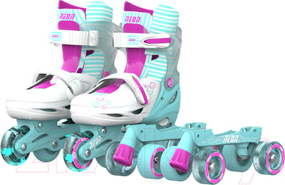 Роликовые коньки Yvolution Neon Combo Skates / NT09T4 (р.29-32, голубой)