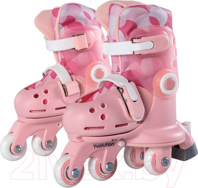 Роликовые коньки Yvolution Twista / YR25P4 (р.22-27, розовый)