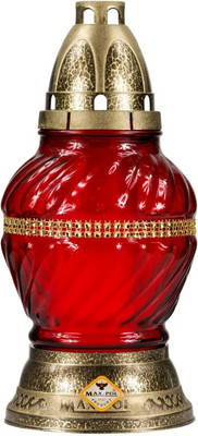 Лампада Max-Pol 11BRZL-3 (прозрачный красный/золотой)